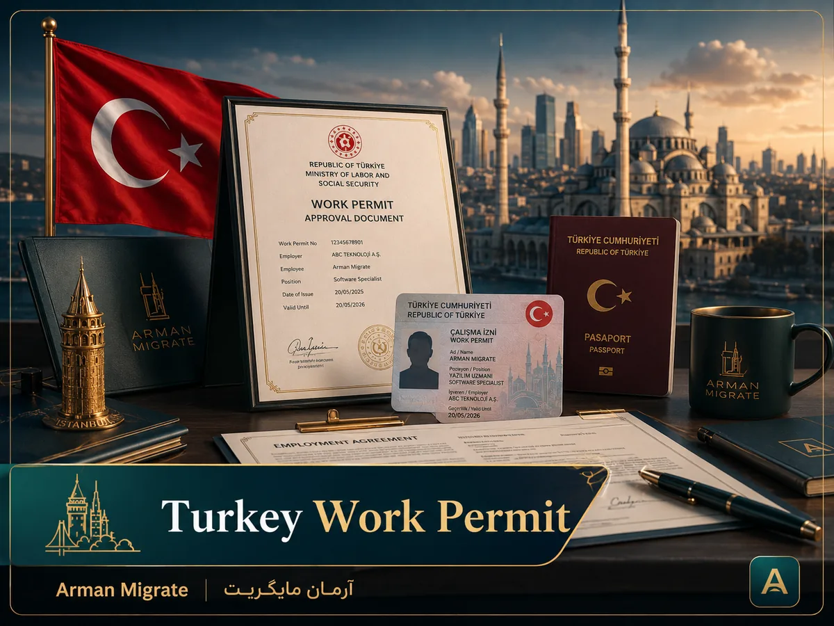 مجوز کار ترکیه | تفاوت Work Permit با اقامت